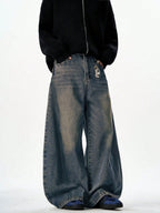 Antique Blue Baggy Japan Fit Jeans