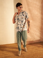 Mint Green Straight Fit Jeans