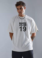 Back To Future Men Oversized Printed T-Shirt