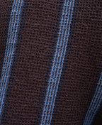 Dark Brown Structured Stripe Shirt