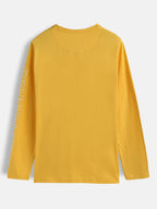 Placement Print Slim Fit T-Shirt I Yolk Yellow
