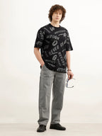 Oversized AOP T-Shirt | Black
