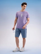 Slim Fit Classic Embroidered T-Shirt  | Purple