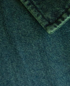 Teal Blue Tinted Zipper Shirt