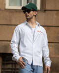 White Striped Doctor Sleeves Shirt