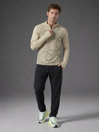 Quarter Zip Sweatshirt | Active |  Beige