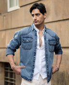 Mid Blue Denim Shirt