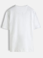Heavy GSM Watercolour Floral Printed T-Shirt | White