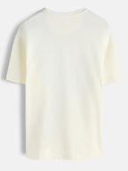 Panel Printed Oversized Fit T-Shirt | White