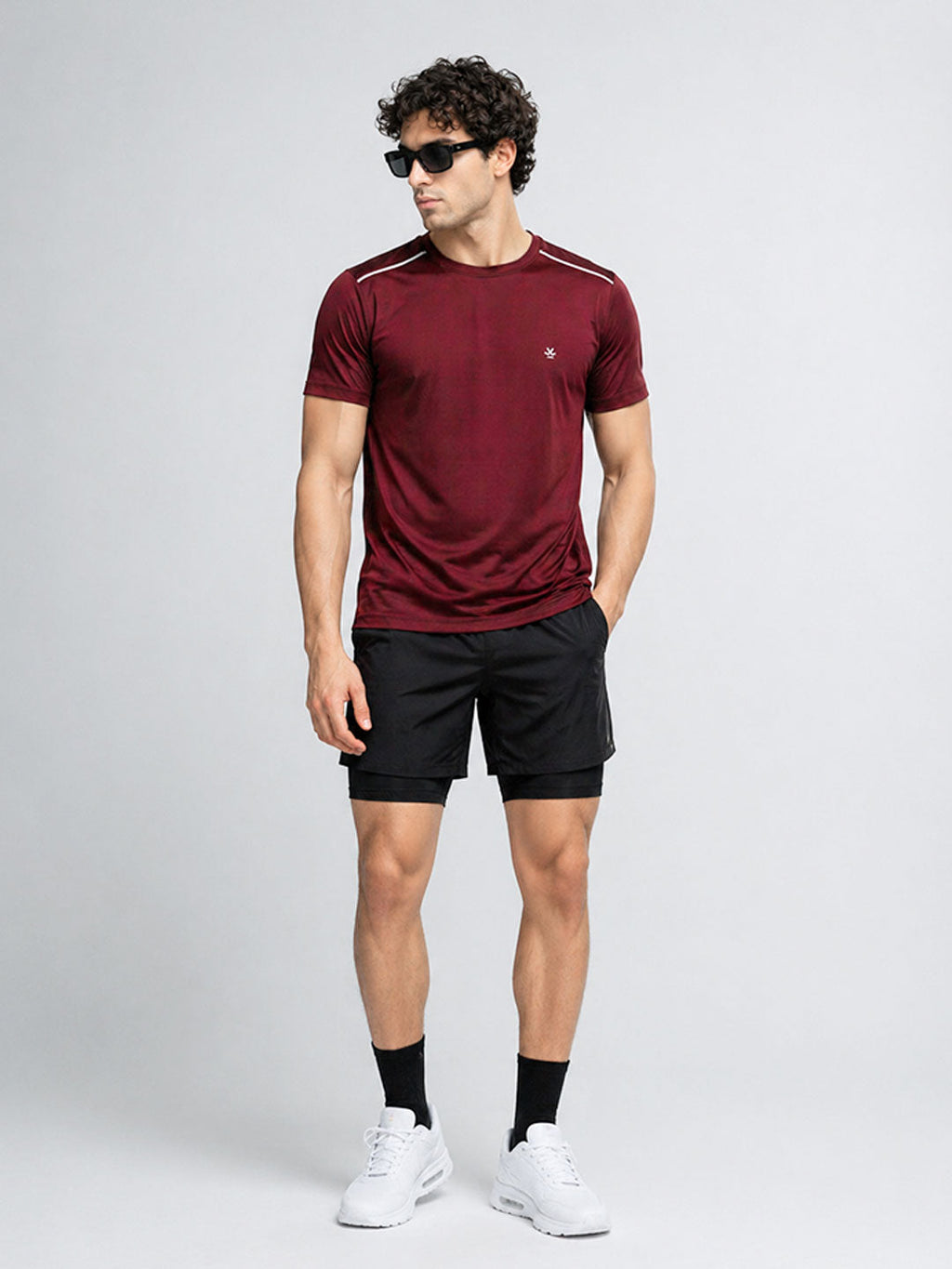 Performance Tee | Active |  Maroon