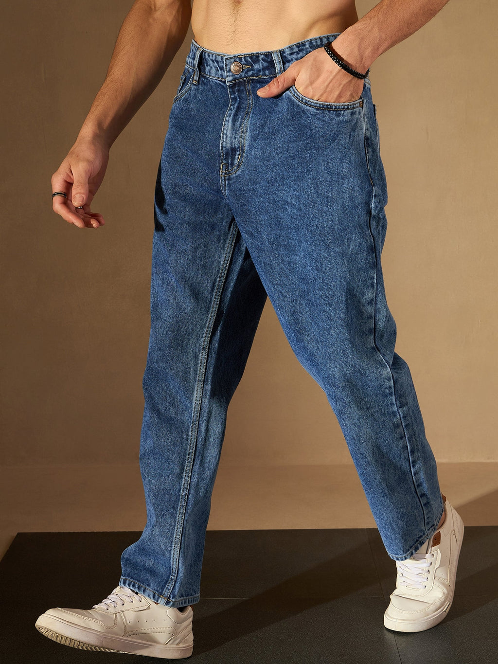Vintage Blue Korean Baggy Jeans