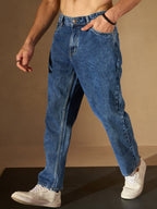 Vintage Blue Korean Baggy Jeans