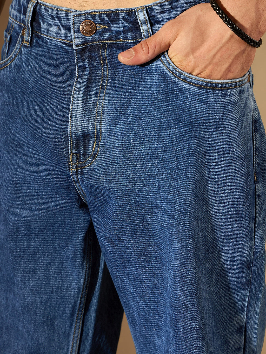 Vintage Blue Korean Baggy Jeans