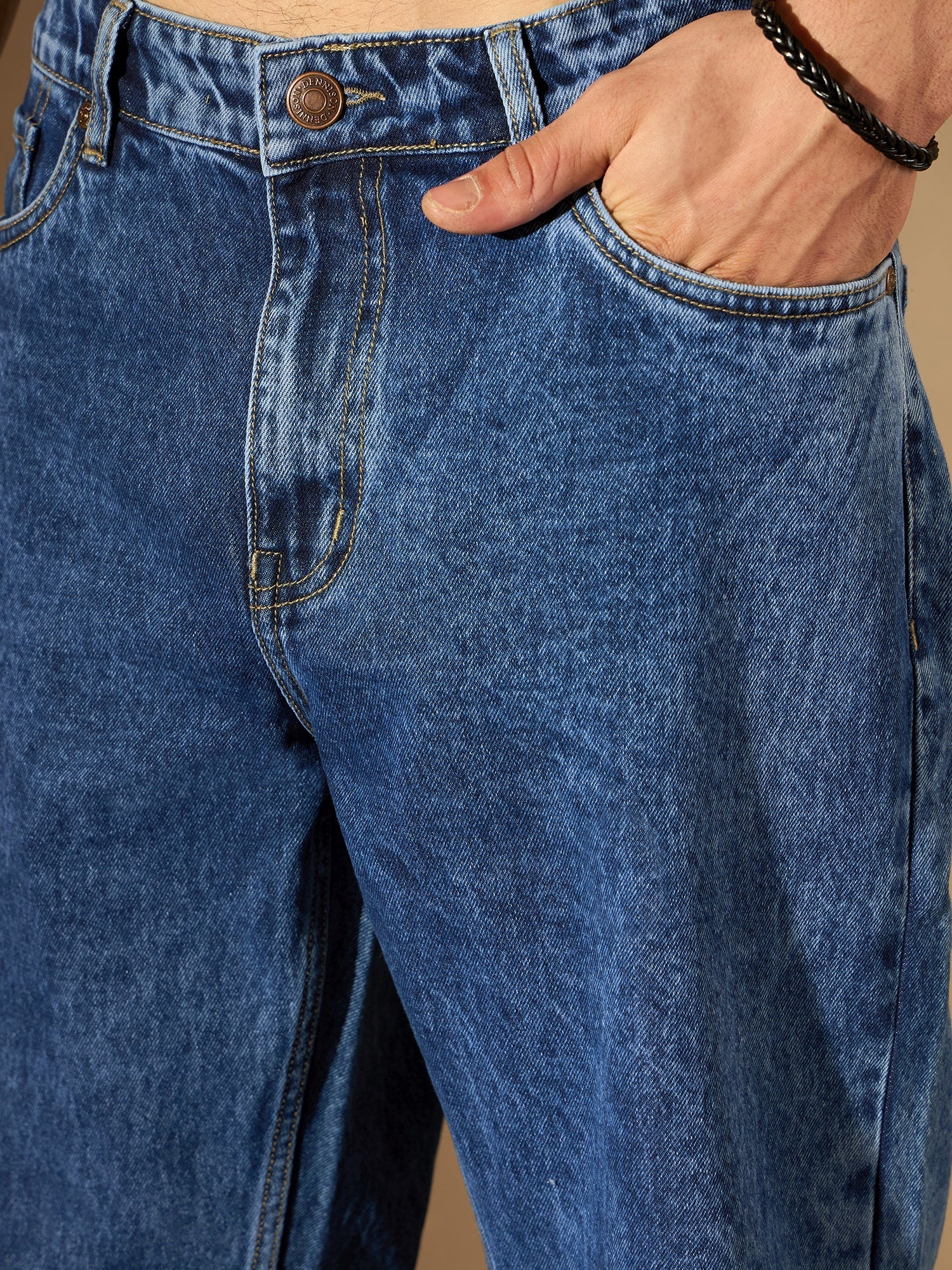 Vintage Blue Korean Baggy Jeans