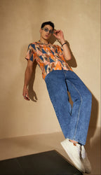 Vintage Blue Korean Baggy Jeans