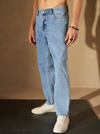 Middle Blue Baggy Jeans