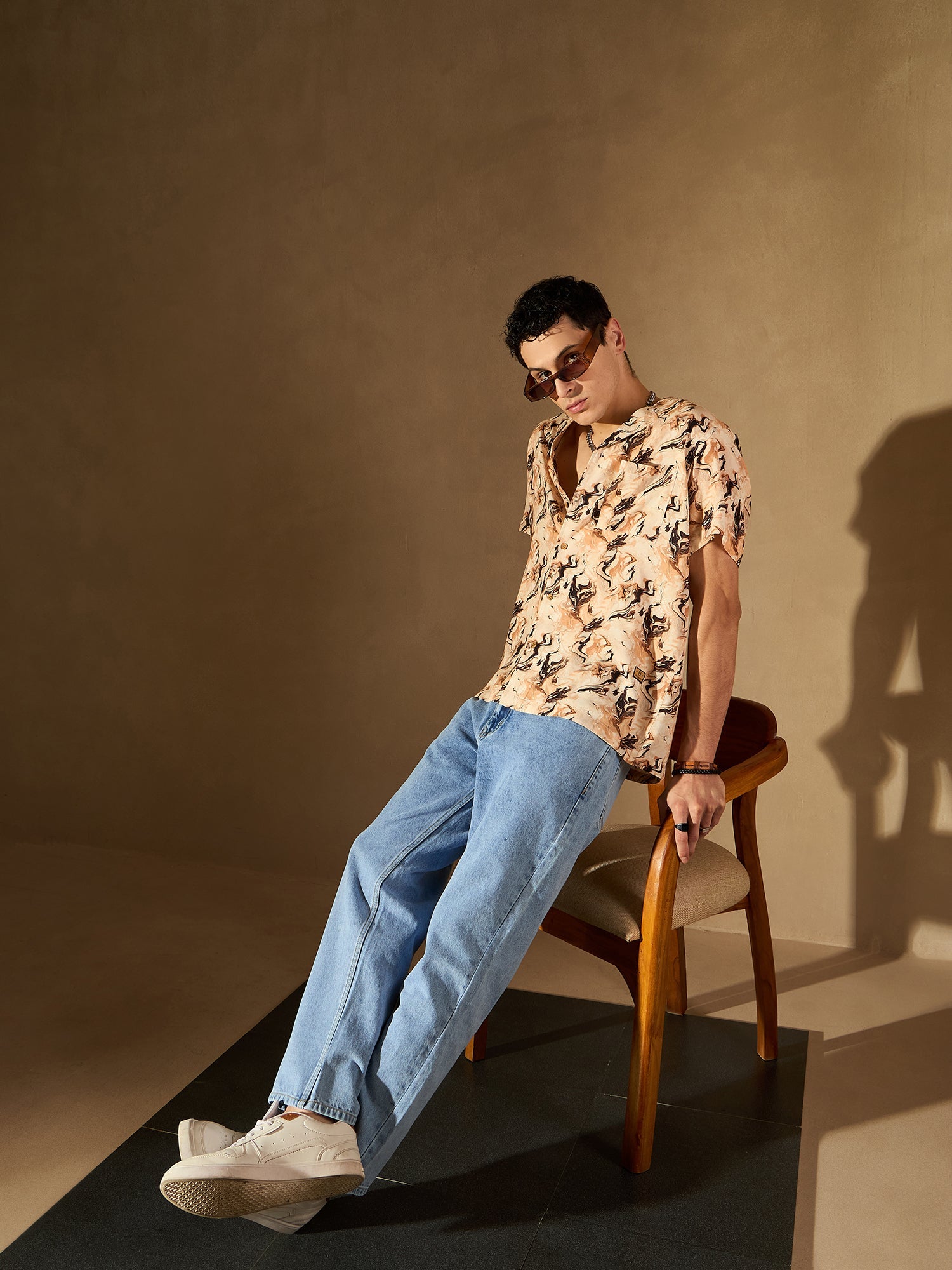 Middle Blue Baggy Jeans