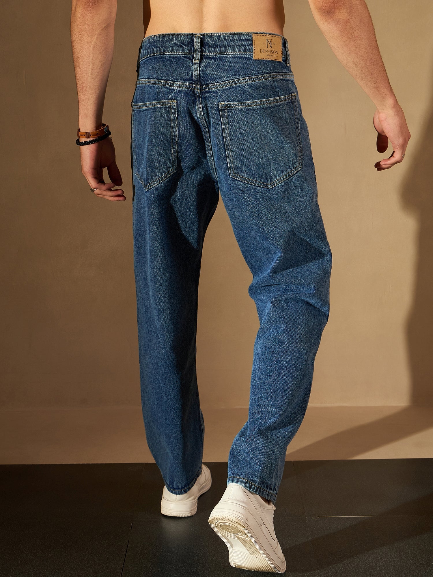 Midnight Blue Korean Baggy Jeans