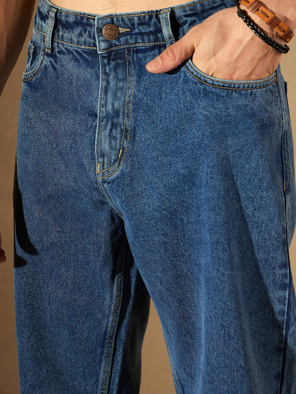Midnight Blue Korean Baggy Jeans