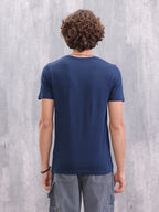 Solid Slim Fit T-Shirt  | Navy Blue