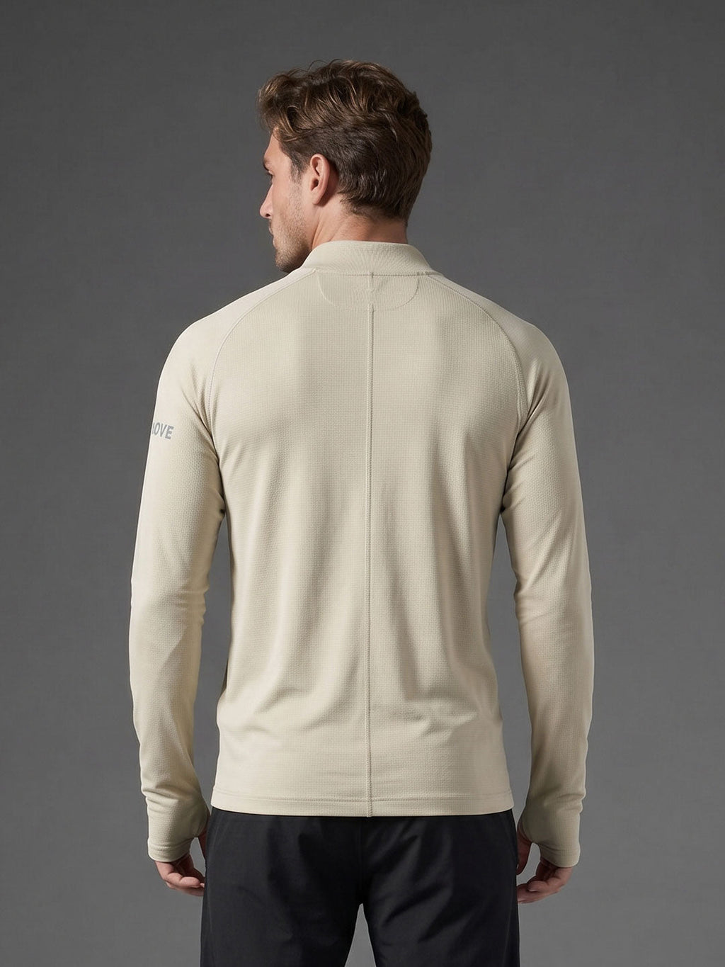Quarter Zip Sweatshirt | Active |  Beige