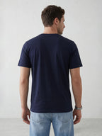 Solid Slim Fit T-Shirt | Navy Blue