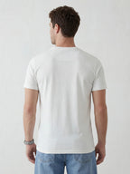 Vintage Varsity Style Graphic Tee | Off White