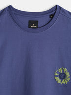 Puff Print Oversized T-Shirt | Dark Blue