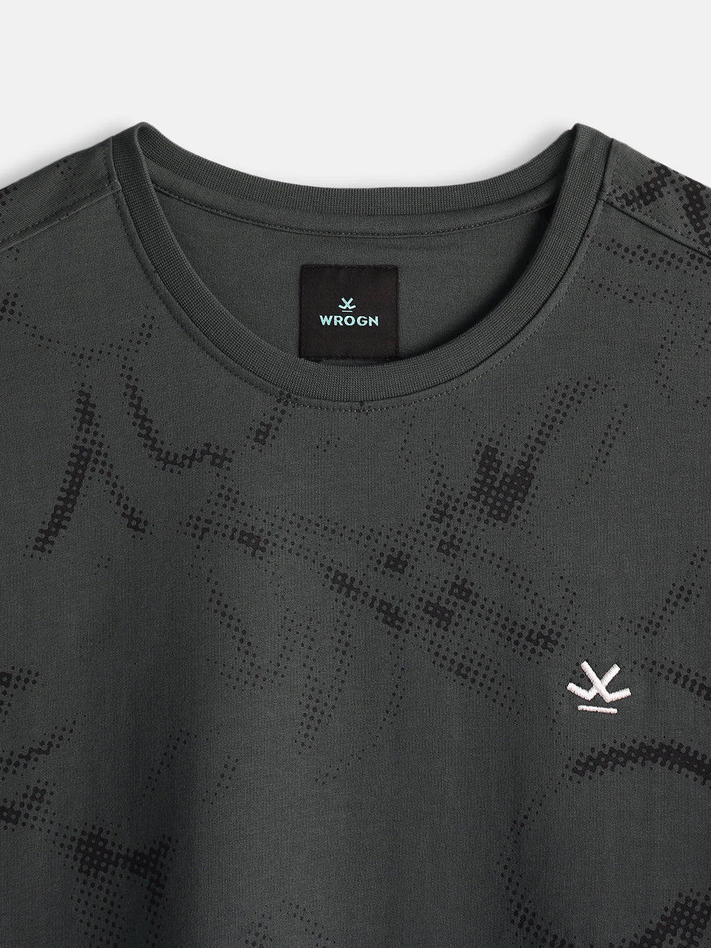 Oversized Floral AOP T-Shirt | Charcoal