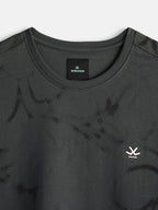 Oversized Floral AOP T-Shirt | Charcoal