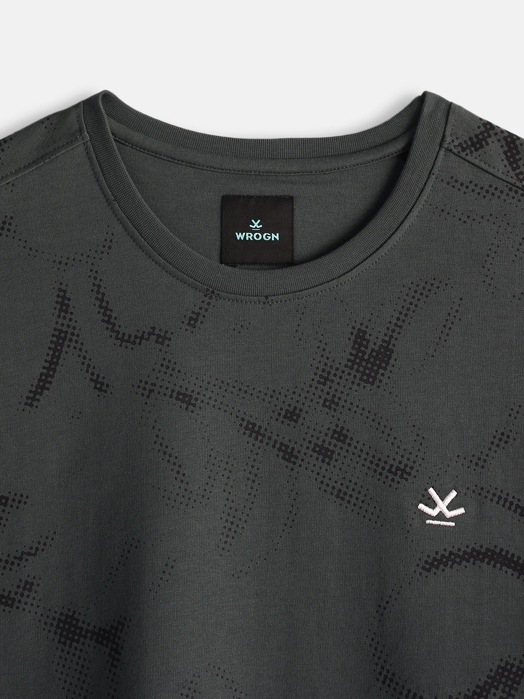 Oversized Floral AOP T-Shirt | Charcoal