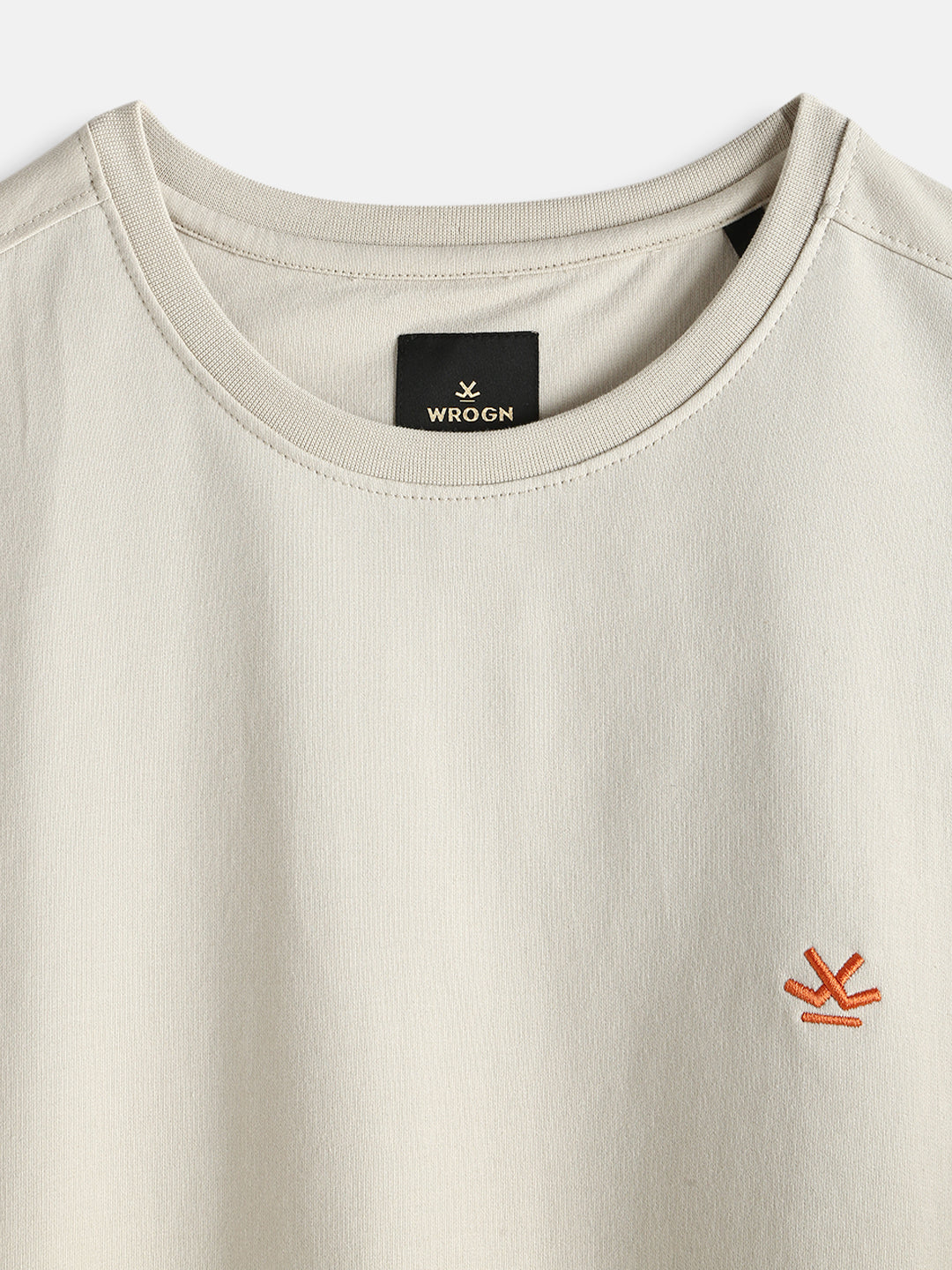 Casual Oversized T-Shirt | Beige