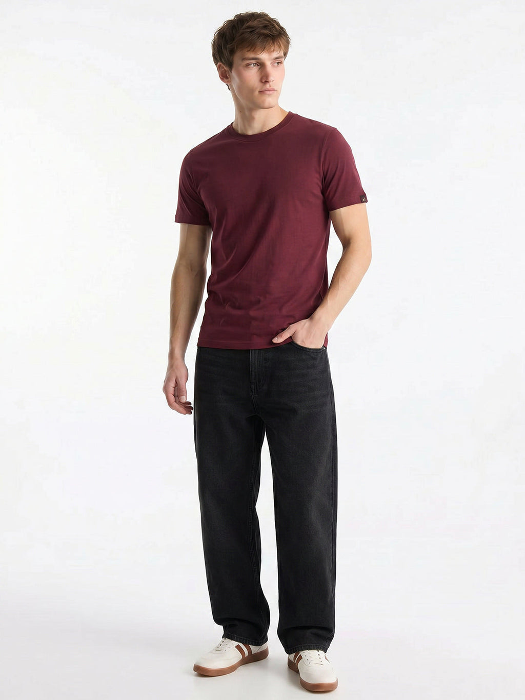Essential Supima Crew Neck T-Shirt | Essential | Wine