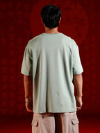 Wrogn Graphic Printed Oversized Fit T-Shirt | Green