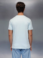 Solid Regular Fit T-Shirt   |  Light Blue