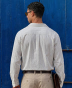 Warrior Applique Stripe Shirt