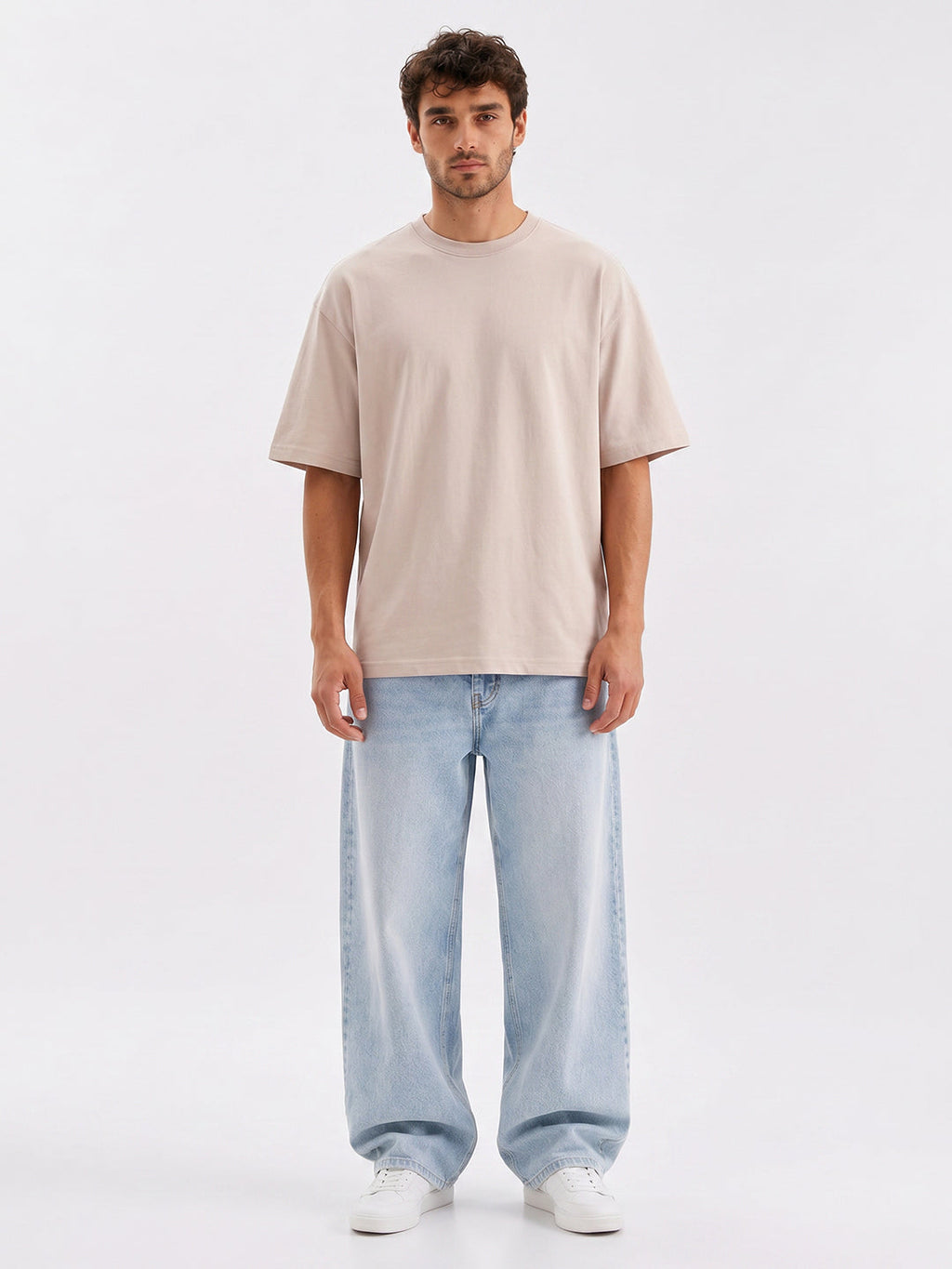 No Brainer Bounce Oversized T-Shirt | Essential | Beige
