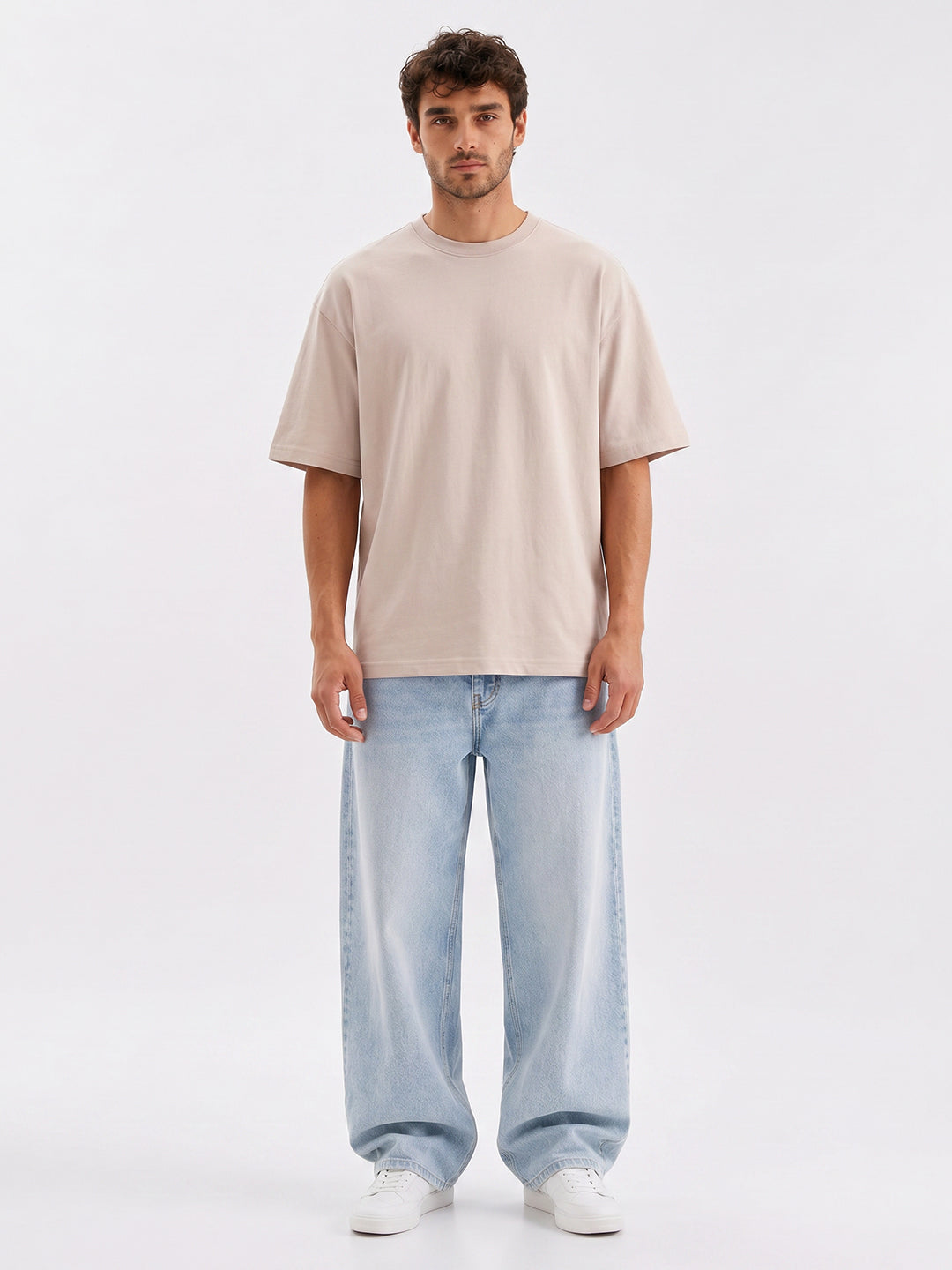 No Brainer Bounce Oversized T-Shirt | Essential | Beige