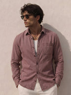 Rust Washed Structured Shirt