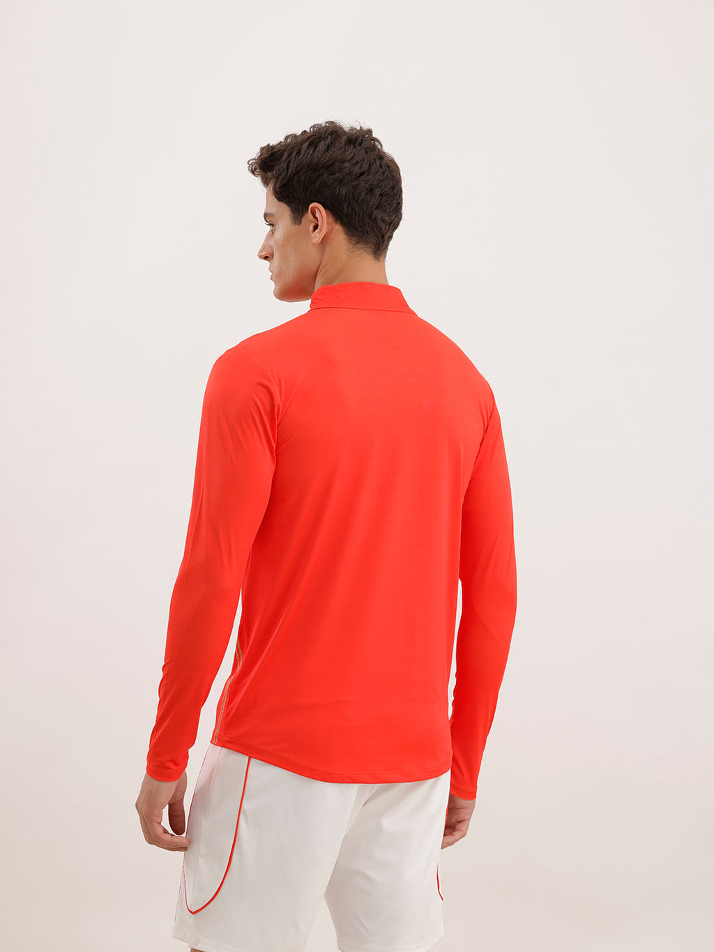 Wrogn x SRH Performance Quarter Zip T-Shirt | Orange