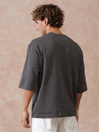 Heavy GSM 3/4th Sleeve T-Shirt | Grey