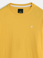 Placement Print Slim Fit T-Shirt I Yolk Yellow
