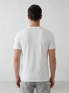 Distressed Graphic Slim Fit T-Shirt | Off White