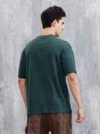 Typography Graphic Printed T-Shirt | Green