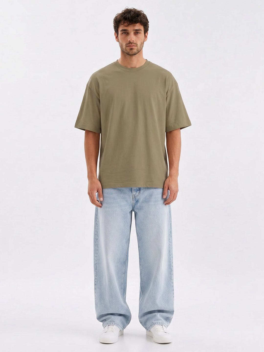 No Brainer Bounce Oversized T-Shirt | Essential | Olive