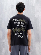 Casual Men's Graphic Tee | Black