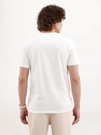 Placement Printed Slim Fit T-Shirt | White