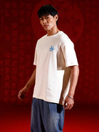 Minimal chest print T-shirt | Off white