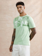 Graphic Slim Fit T-Shirt | Light Green