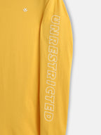 Placement Print Slim Fit T-Shirt I Yolk Yellow